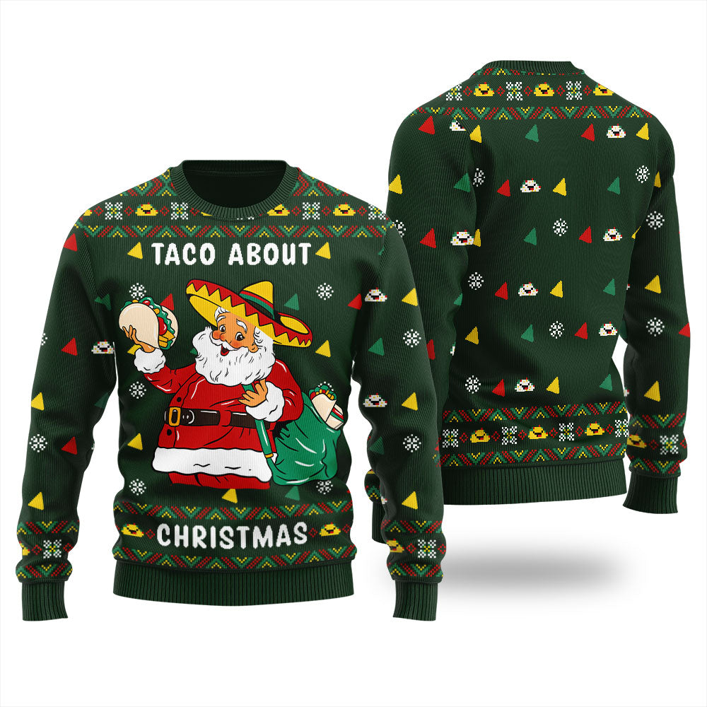 Merry Tacomas Santa Men's Ugly Sweater
