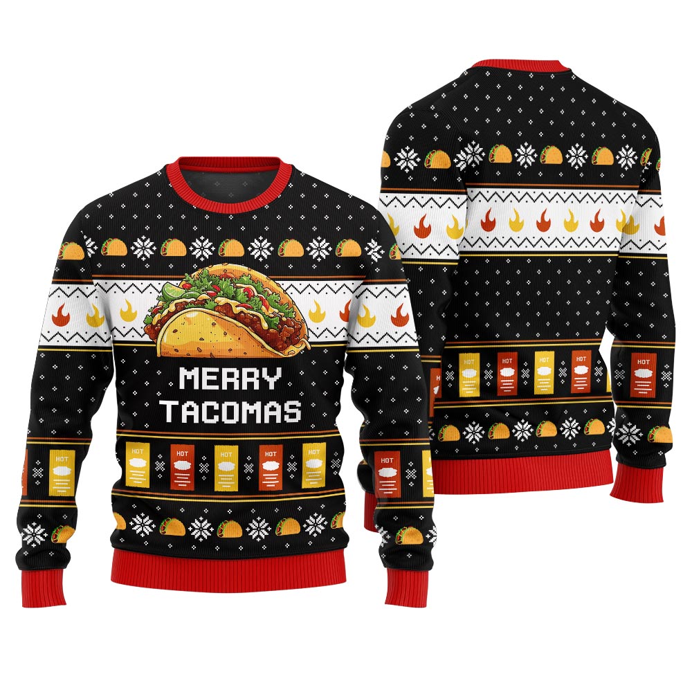 Merry Tacomas Ugly Christmas Sweater
