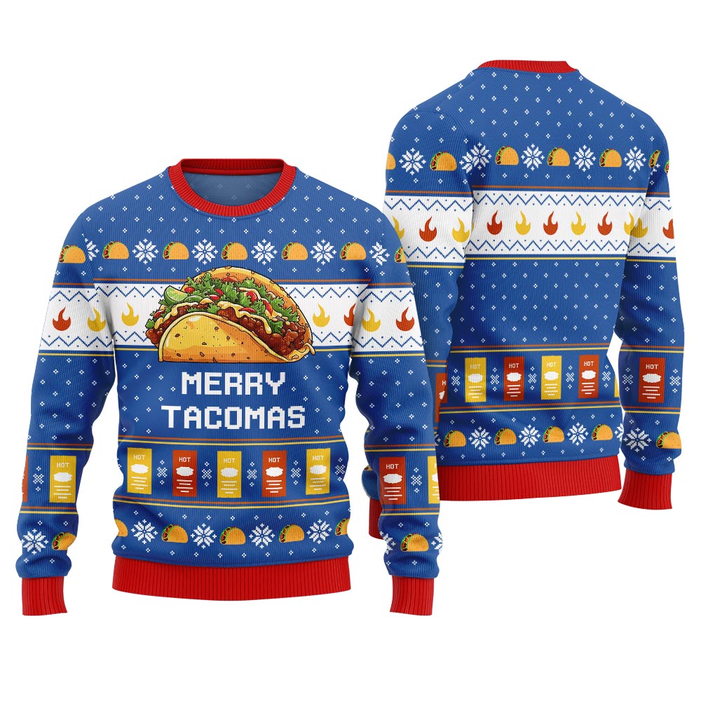 Merry Tacomas Ugly Christmas Sweater