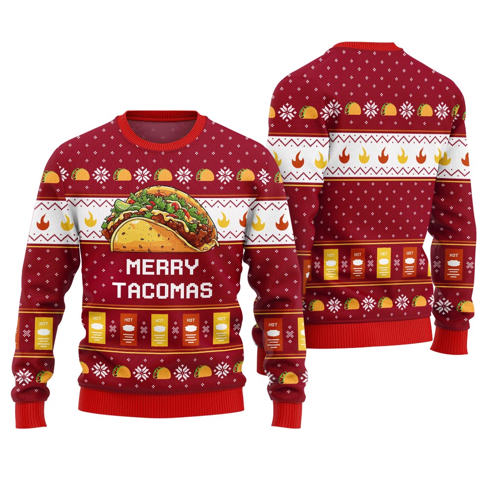 Merry Tacomas Ugly Christmas Sweater