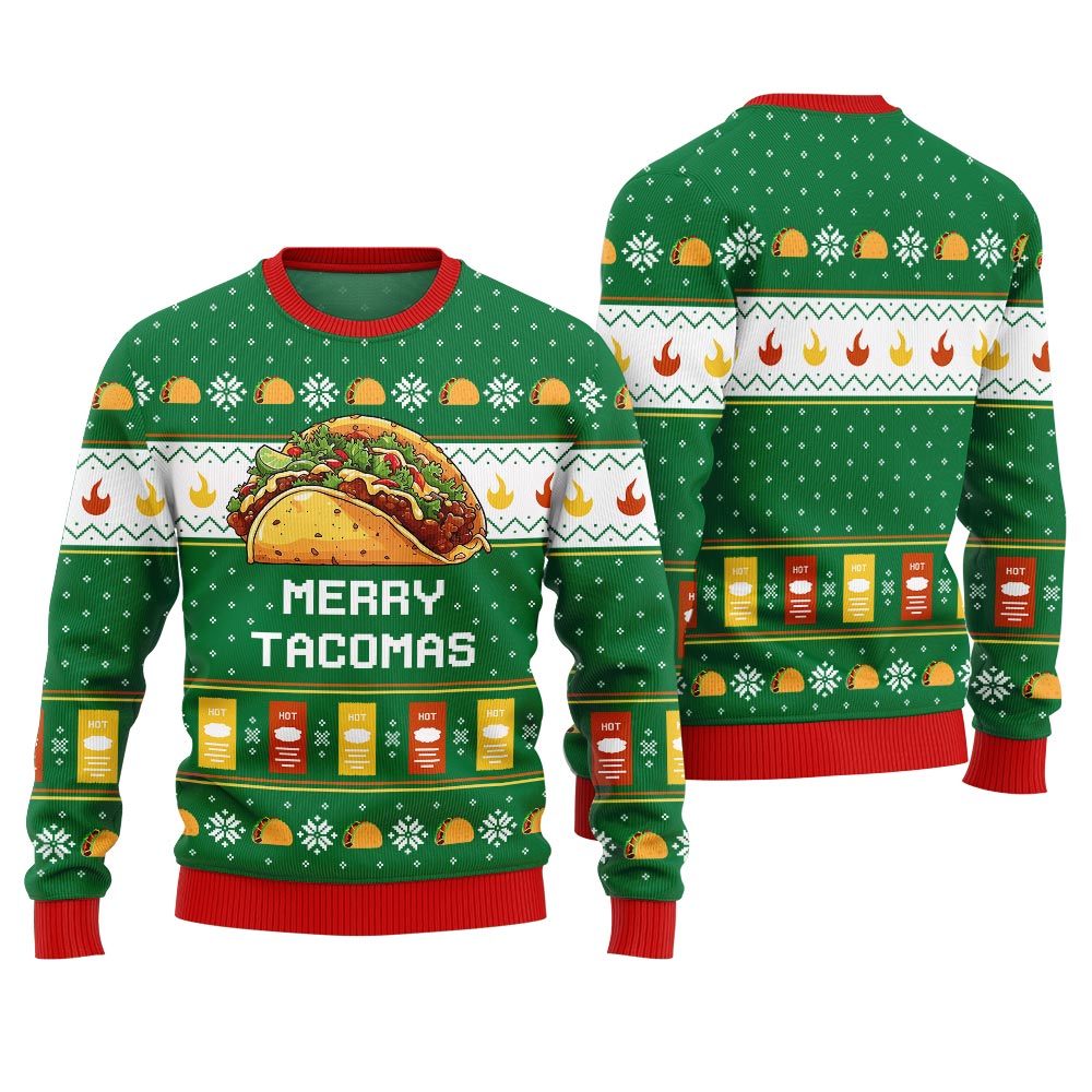Merry Tacomas Ugly Christmas Sweater
