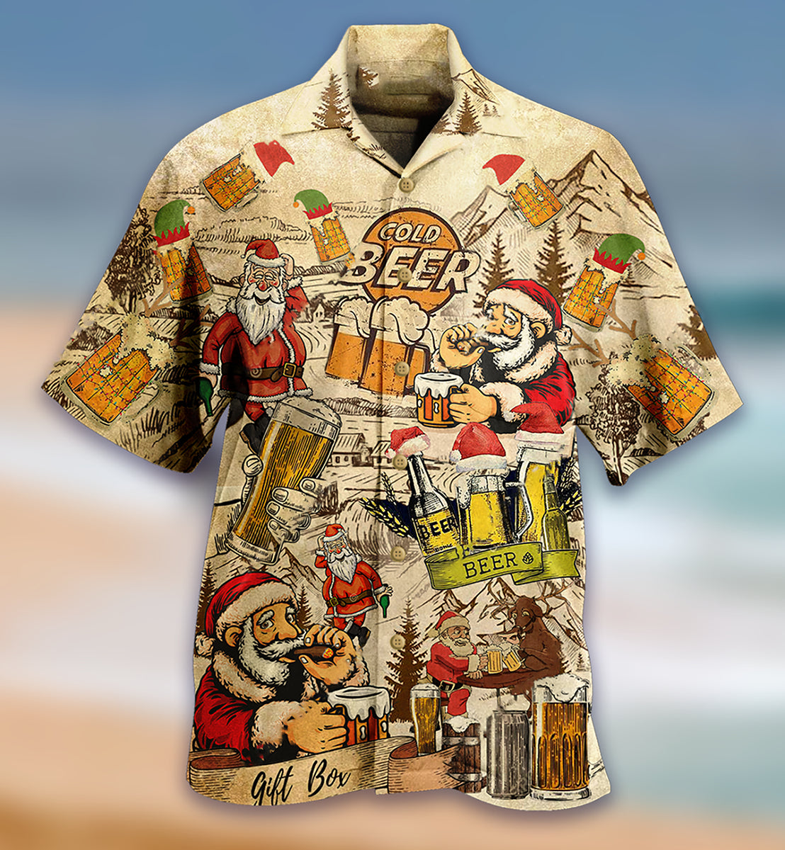 Beer Merry Xmas Love Beer - Hawaiian Shirt 