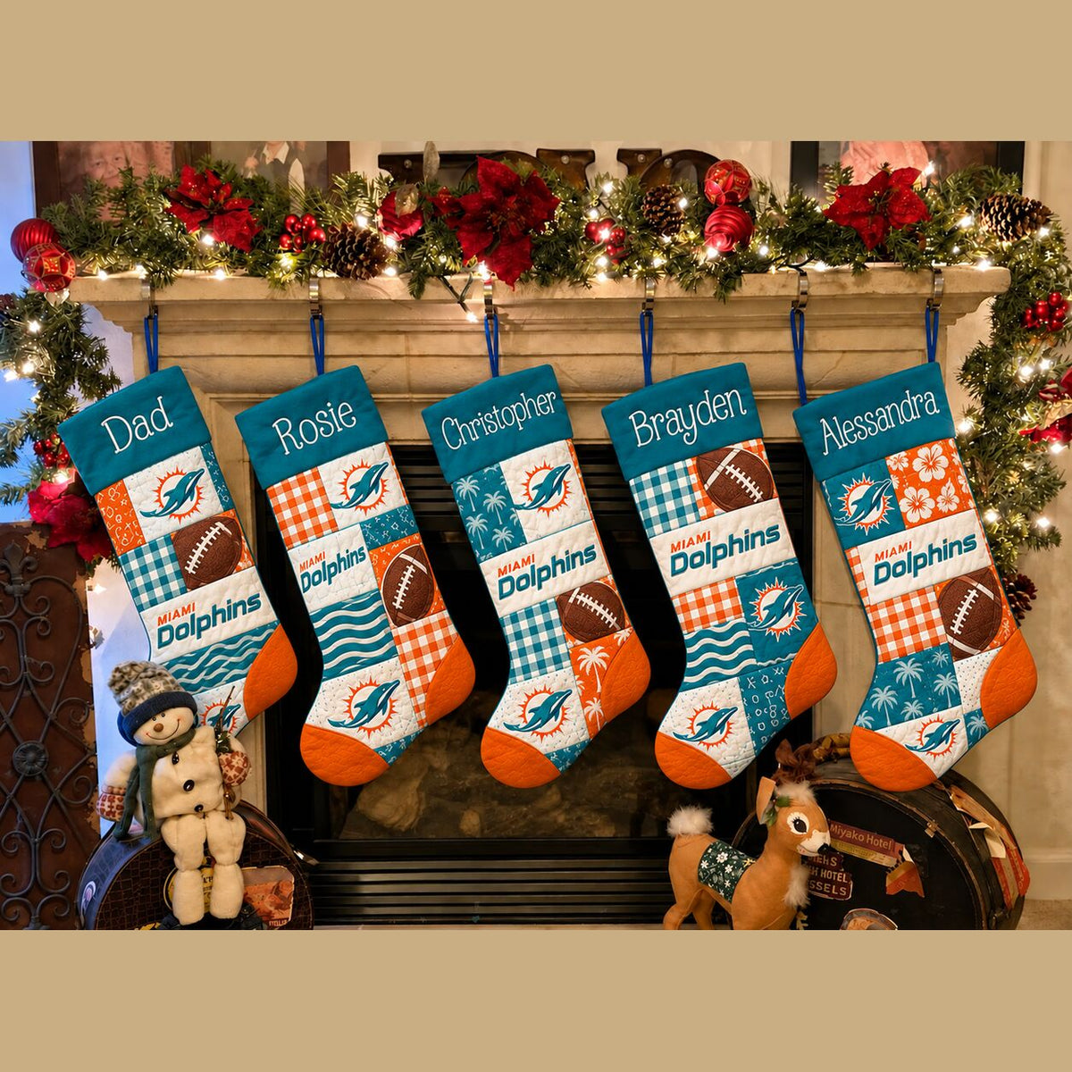 All Football Teams Team-Inspired Holiday Christmas Stocking for Football Fans - 5To9Vibe