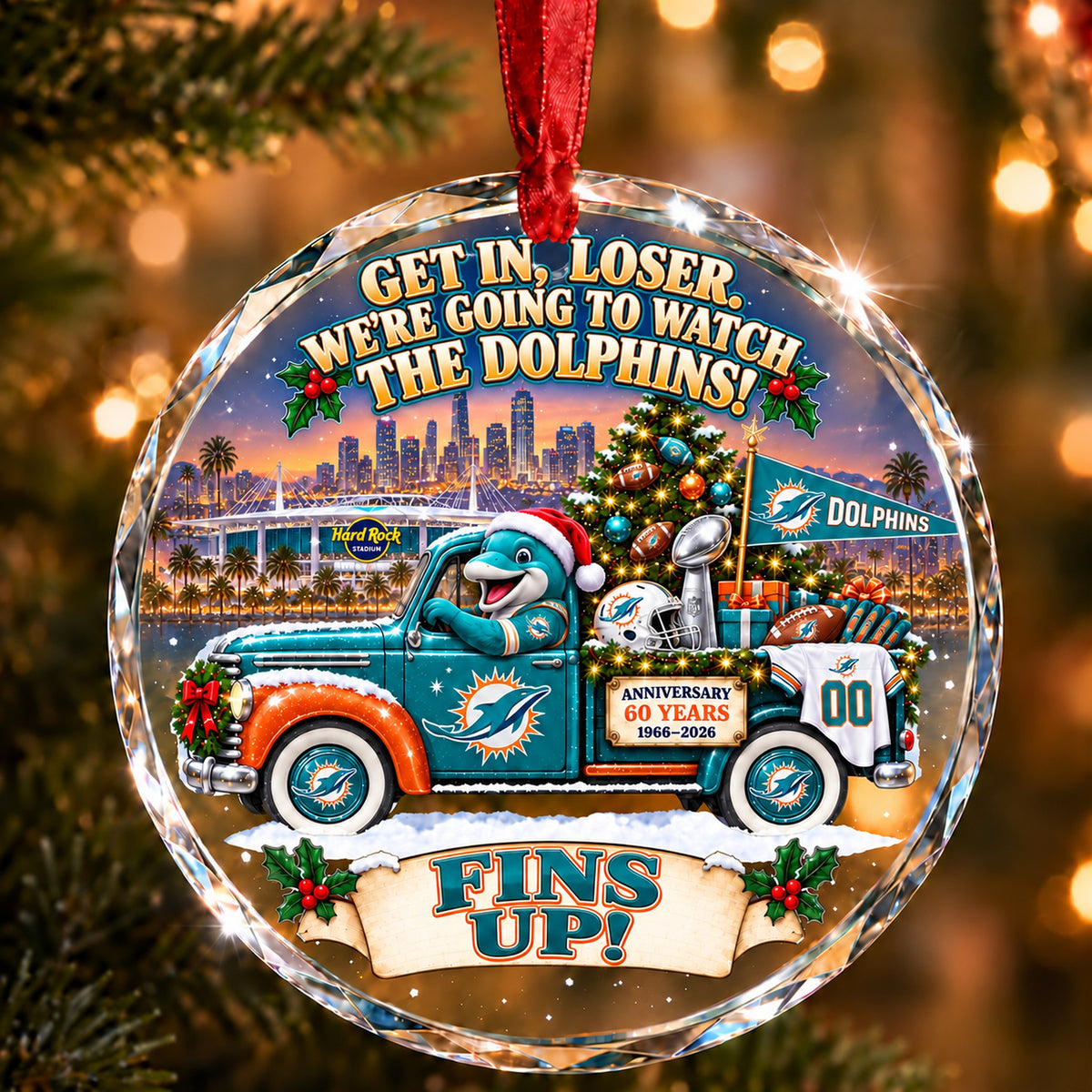 Football team Style 20 Glass Ornament mockup | 5To9Vibe
