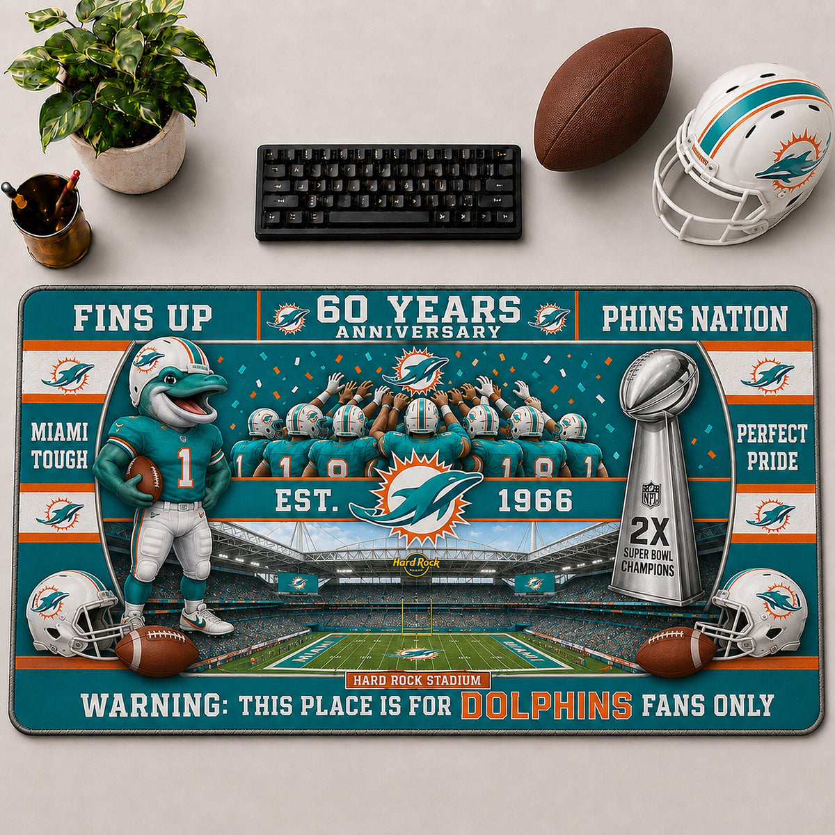 All Football Anniversary For Fans Desk Mat Mouse Pad Plus Size Trending - 5to9vibe
