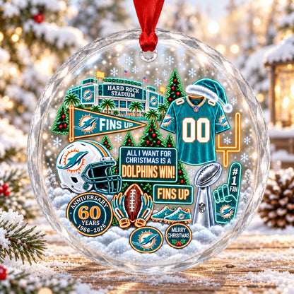 All Football Teams Christmas Stadium Snow Vibe Glass Ornament With Gift Box - 5to9vibe