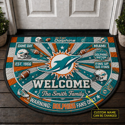 Official-Inspired Football Fan Custom Premium Welcome Mat – Personalized Doormat