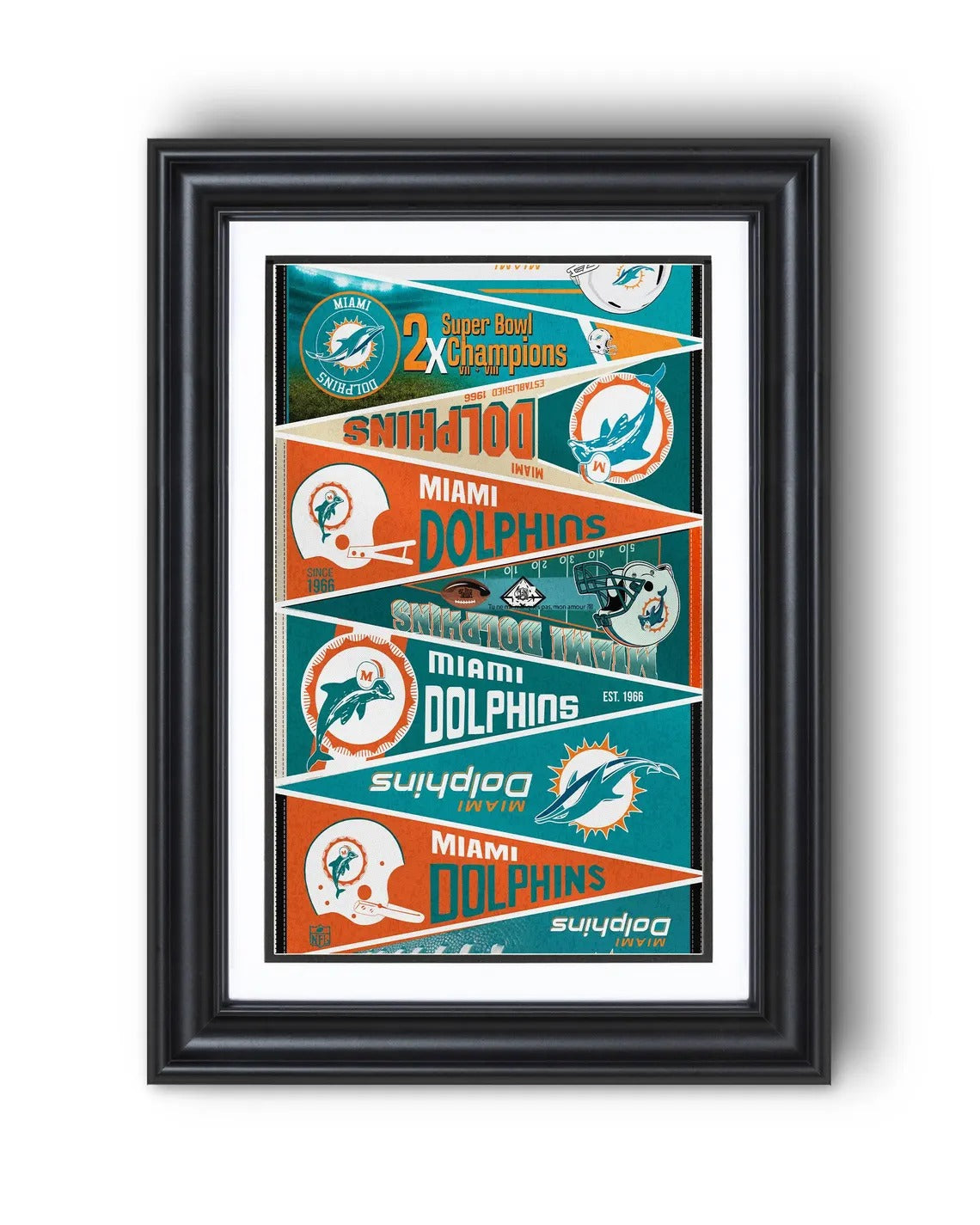 All Football Teams Vintage Anniversary For Fans No Frame Vertical Poster - 5to9vibe