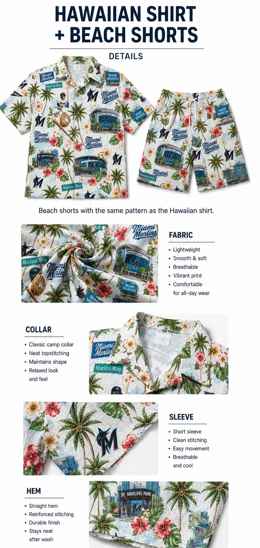 CC Baseball Teams Scenic Pattern Button-Up Unisex Hawaiian Shirt For Men and Women