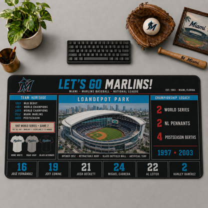 All Baseball Teams Vintage Stadium Desk Mat  Baseball Fan Desk Mat Mouse Pad Plus Size - 5to9vibe