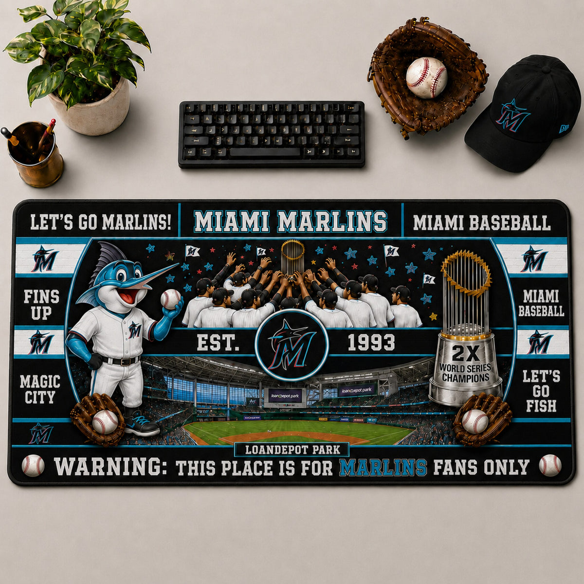 All Baseball Teams Anniversary For Fans Desk Mat  Baseball  Desk Mat Mouse Pad Plus Size - 5to9vibe