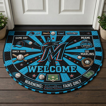 Baseball All Teams Custom Premium Welcome Mat – Personalized Baseball Doormat