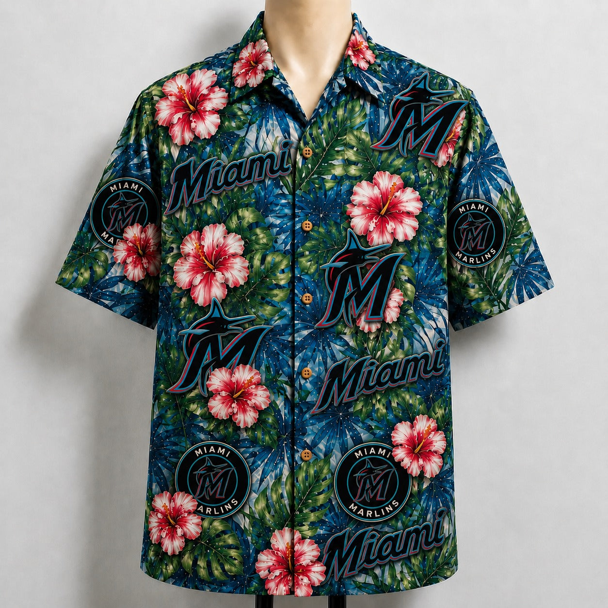 All Baseball Teams Paradise Hibiscus Button-Up Unisex Hawaiian Shirt For Men and Women