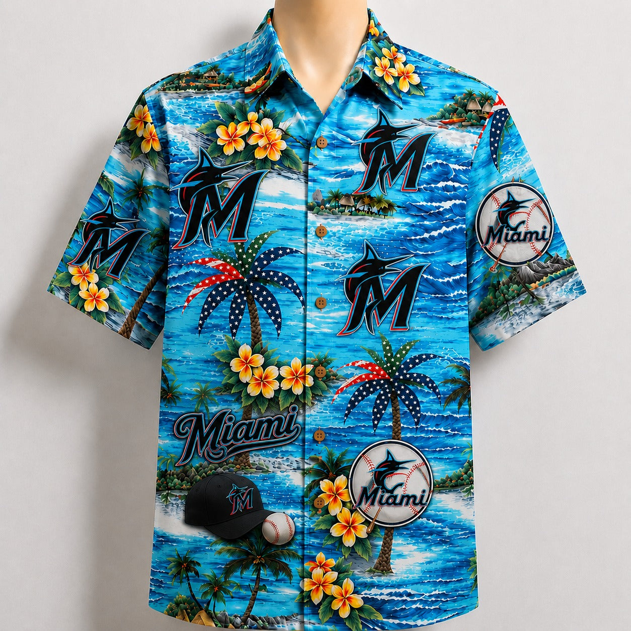 All Baseball Teams Coastal Paradise Button-Up Unisex Hawaiian Shirt For Men and Women