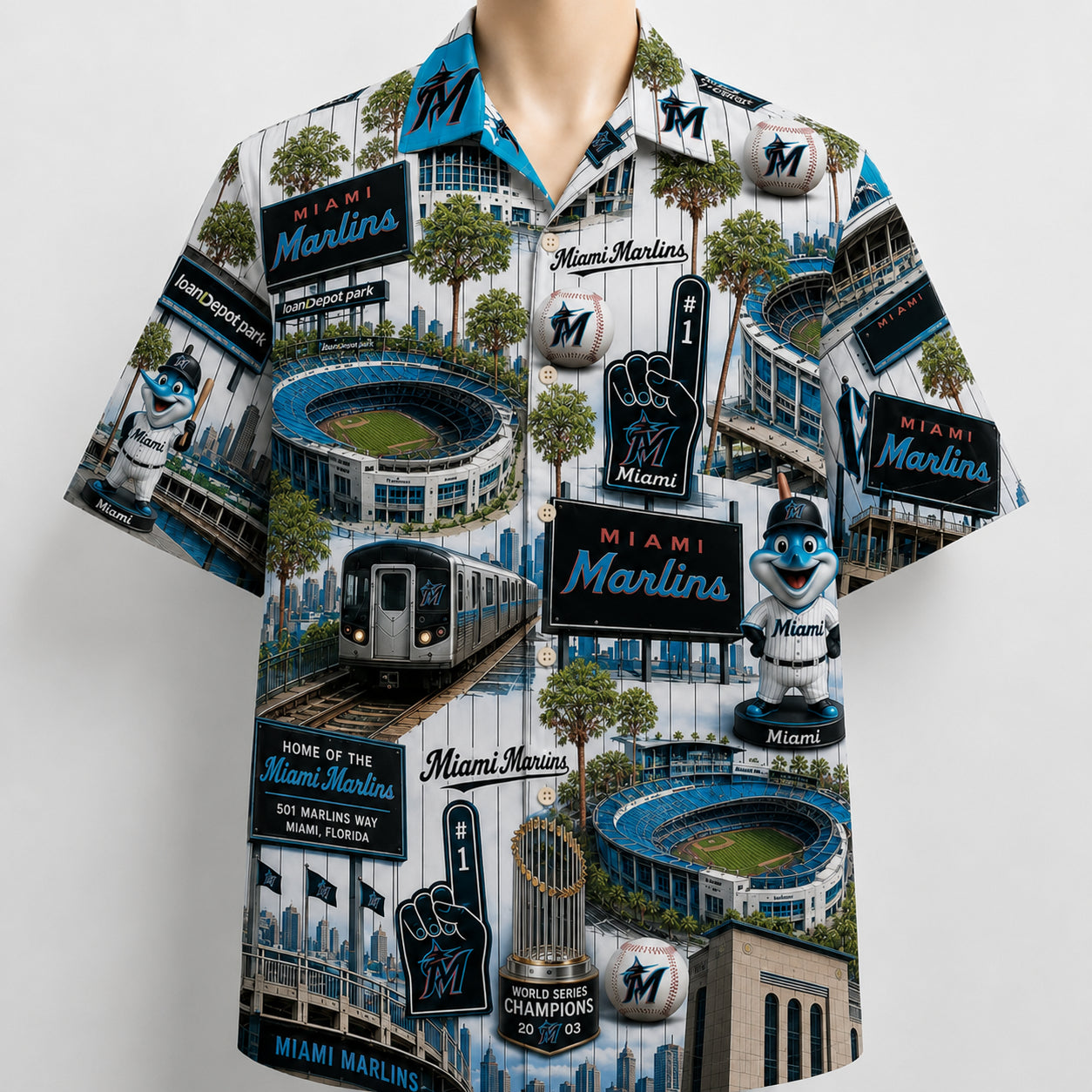 All Baseball Teams Iconic 2 Moments Aloha Shirt for Baseball Fans Button-Up Unisex Hawaiian Shirt For Men and Women