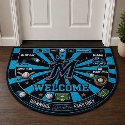 Alfombra personalizada de bienvenida premium de equipo de la MLB – Felpudo de béisbol personalizado