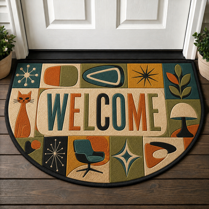 Welcome Be Present Mindfulness Doormat - Zen Calm Aesthetic Welcome Mat - 5to9vibe