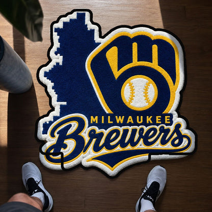 Alfombra personalizada de bienvenida premium de equipo de la MLB – Felpudo de béisbol personalizado