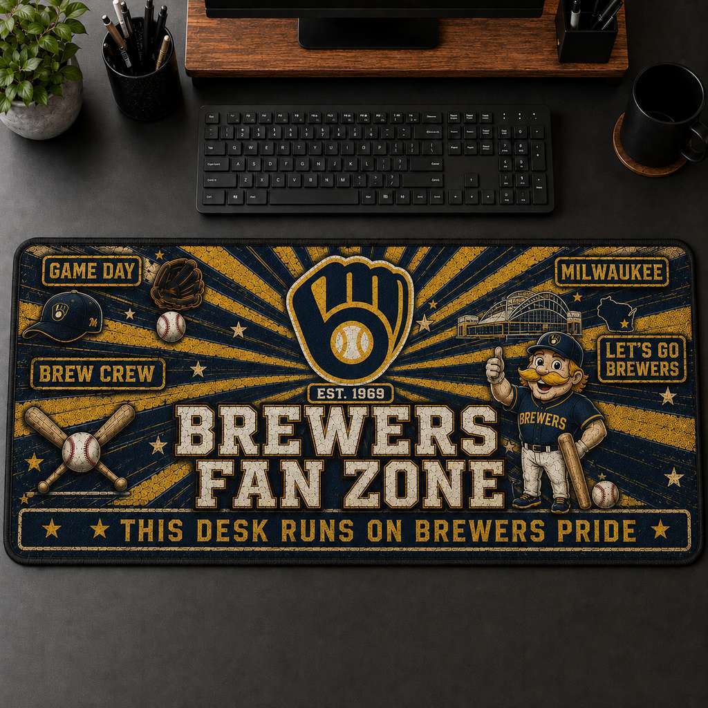 All Baseball Fan Zone Desk Mat For Baseball Fans Gift Mouse Pad Plus Size - 5to9vibe