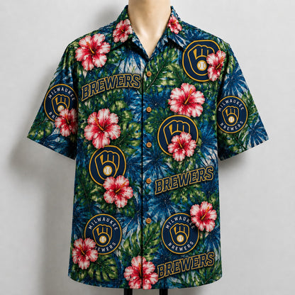 All Baseball Teams Paradise Hibiscus Button-Up Unisex Hawaiian Shirt For Men and Women