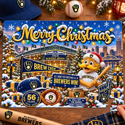All Baseball Teams Baseball Stadium Personalized  Christmas Jigsaw Puzzle – Choose Your Team, 500 Pieces