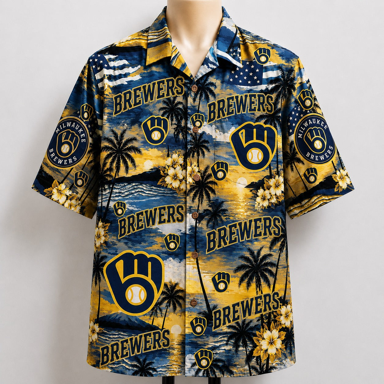 All Baseball Teams Sunset Paradise Button-Up Unisex Hawaiian Shirt For Men and Women