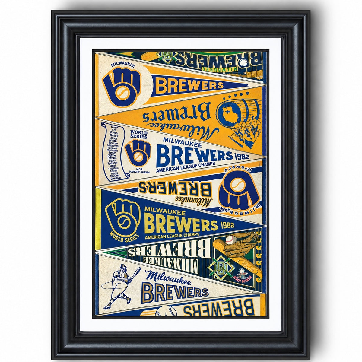 All Baseball Teams Vintage Anniversary For Baseball Fans Poster No Frame - Vertical Poster - 5to9vibe