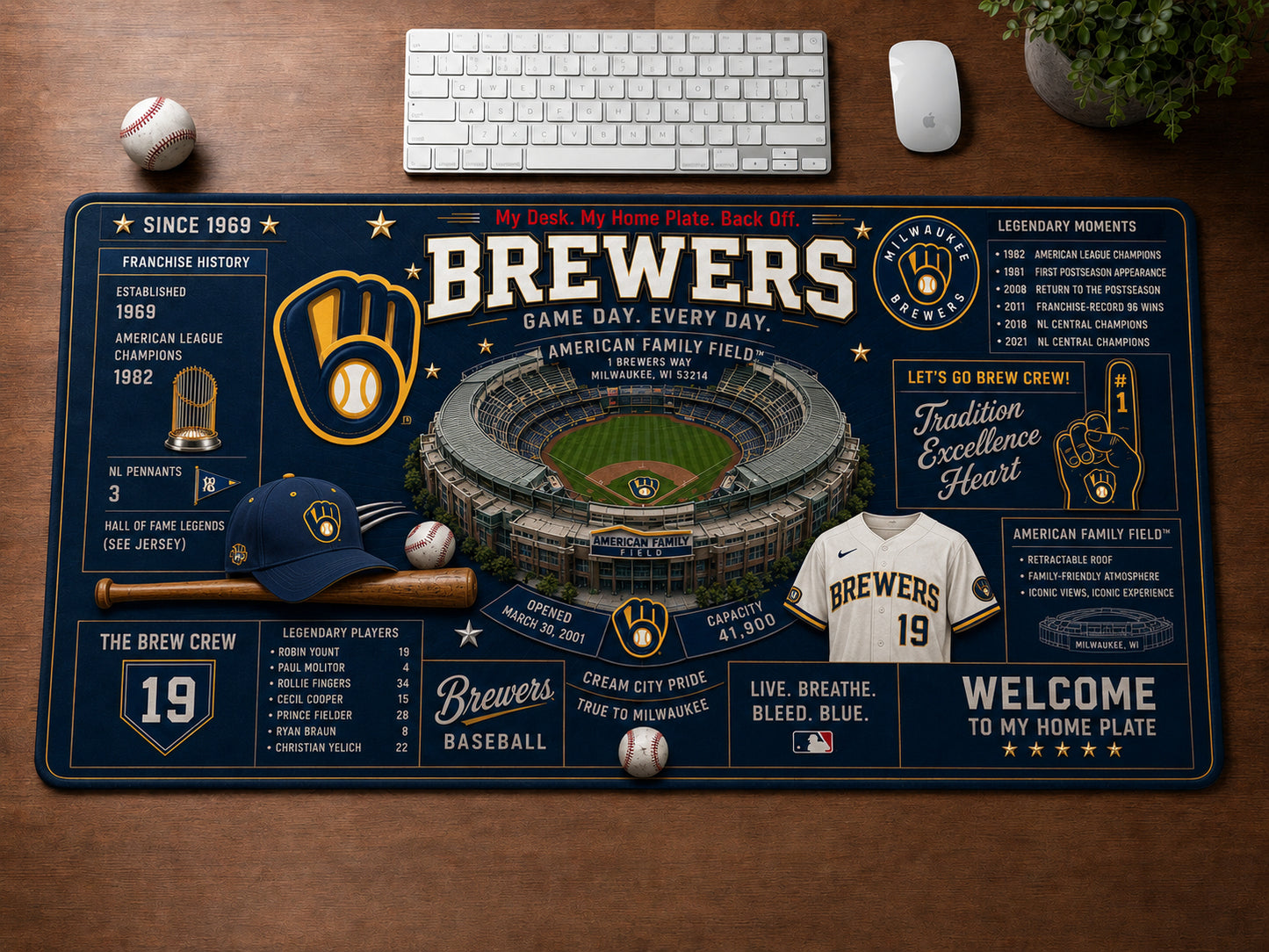 All Baseball Franchise History Stadiums Masterplan Desk Mat Mouse Pad Plus Size - 5to9vibe