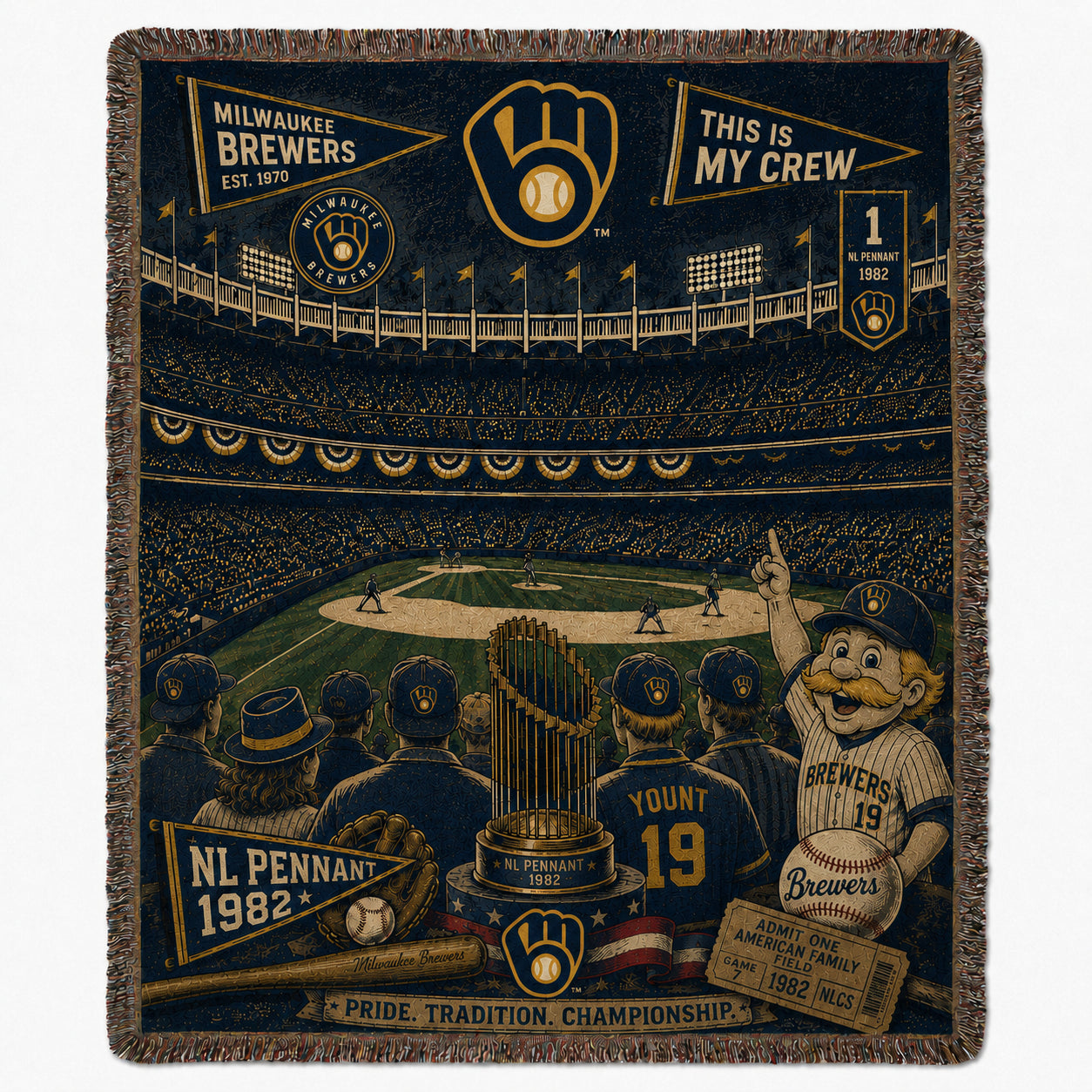 Alfombra personalizada de bienvenida premium de equipo de la MLB – Felpudo de béisbol personalizado