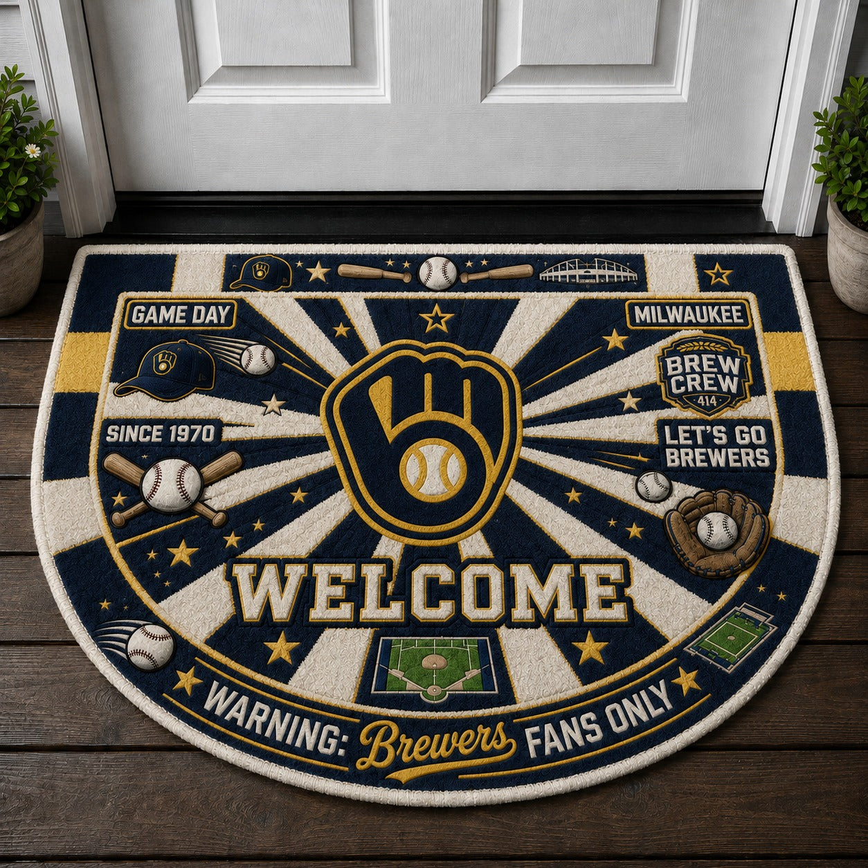 Football All Teams Custom Premium Welcome Mat – Personalized Doormat