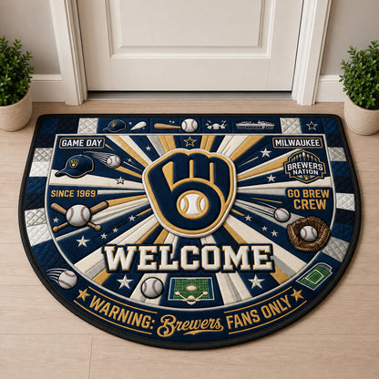 Alfombra personalizada de bienvenida premium de equipo de la MLB – Felpudo de béisbol personalizado