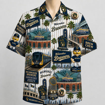 All Baseball Teams Iconic Moments Aloha Shirt for Baseball Fans Button Up Unisex Hawaiian Shirt For Men and Women