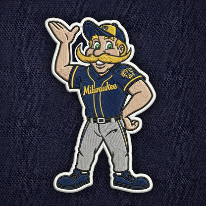 Mascots Baseball Team Embroidered Logo Premium Quarter Zip Sweatshirt, Inspired Quarter Zip Sweater, Unisex Baseball Sweatshirt