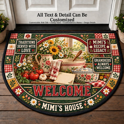 Mimi's Recipe Legacy Personalized Half Round Mat | 5To9Vibe