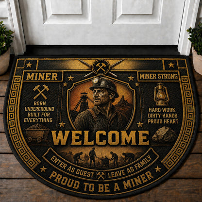 US Military Pride Quilted Print Premium Welcome Mat – Personalized Doormat