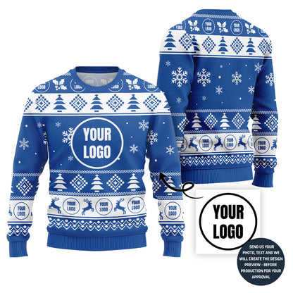 Minimalist Custom Logo Team Ugly Sweater