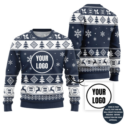 Minimalist Custom Logo Team Ugly Sweater
