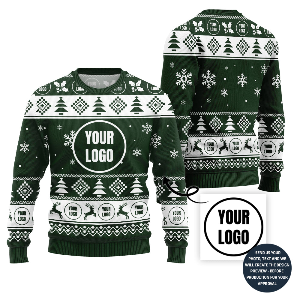 Minimalist Custom Logo Team Ugly Sweater
