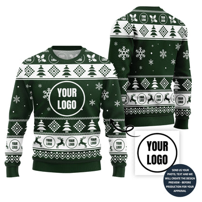 Minimalist Custom Logo Team Ugly Sweater
