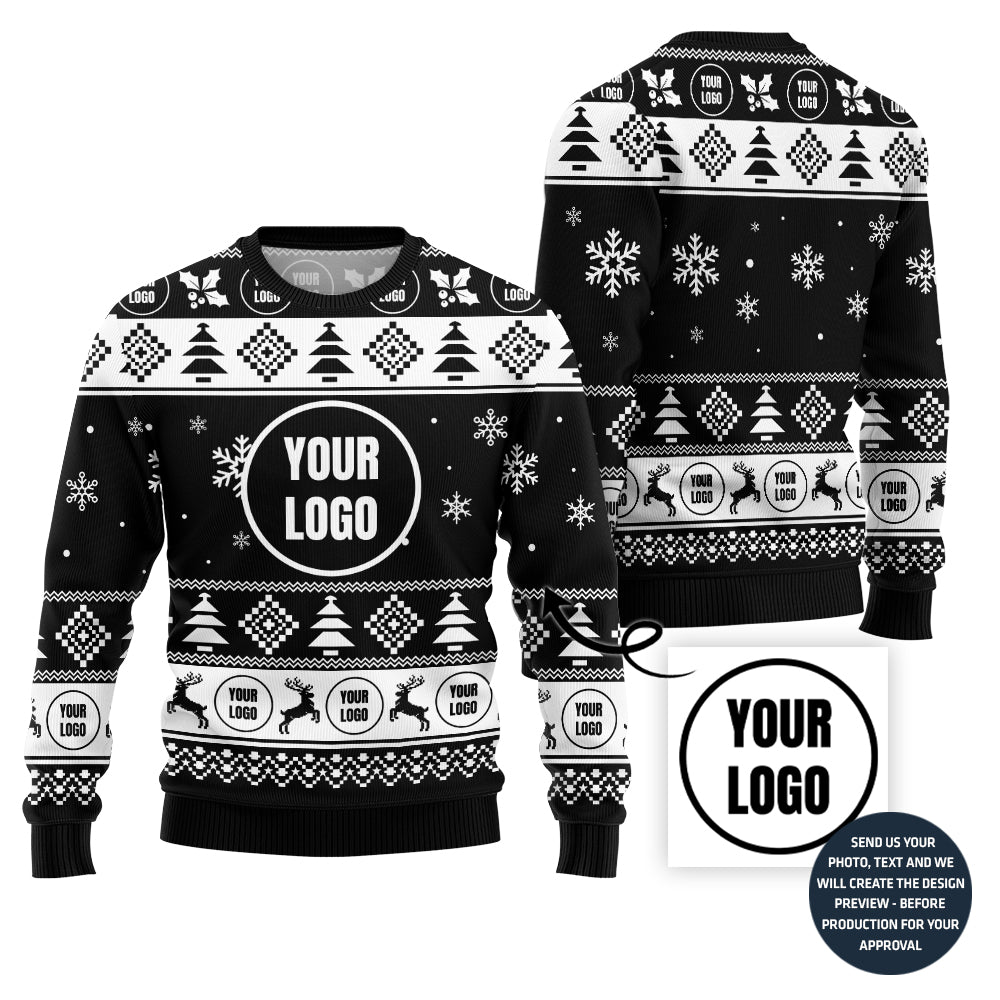 Minimalist Custom Logo Team Ugly Sweater