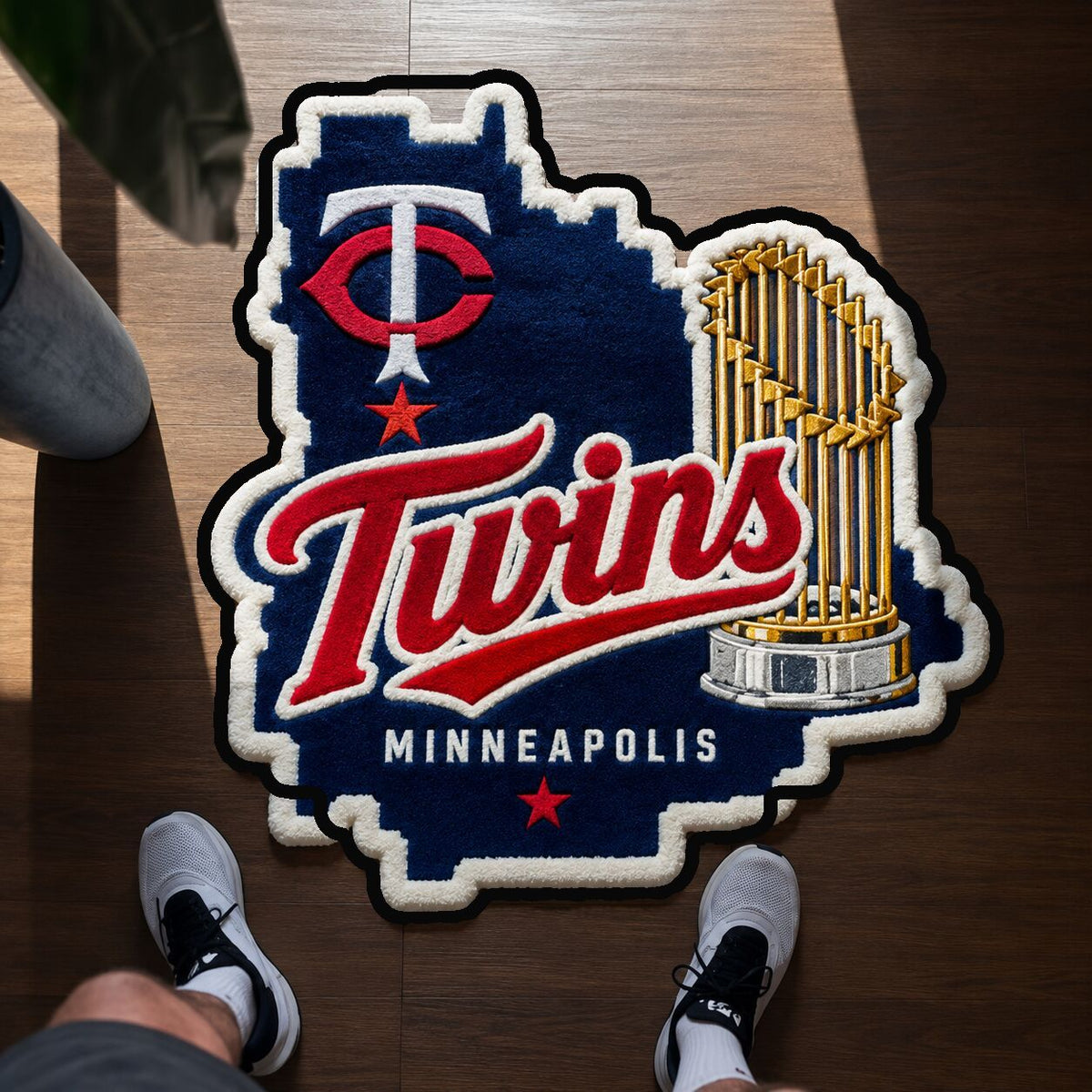 Alfombra personalizada de bienvenida premium de equipo de la MLB – Felpudo de béisbol personalizado