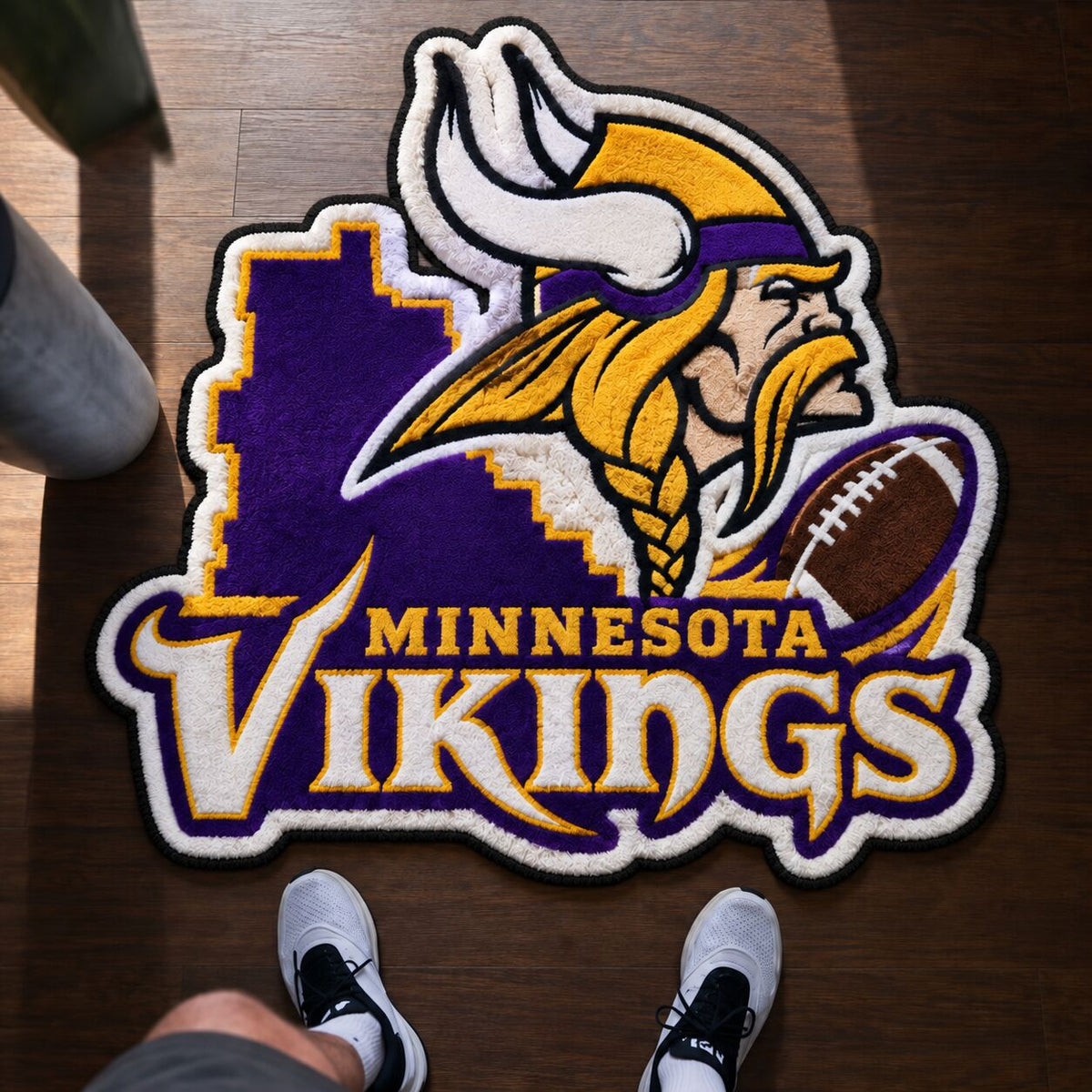 All Football Teams Logo Trophy City Map Football Fan Custom Shape Rug Print Premium Welcome Mat Washable Black Border Personalized Football Custom Shape Rug