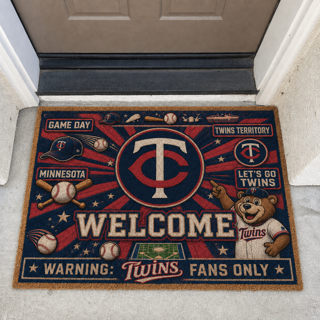 Baseball All Teams Welcome Coir Doormat Print Premium Welcome Mat – Personalized Baseball Coir Doormat