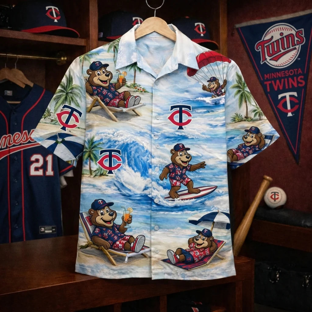 CC Baseball Mascot Beach Viber Button-Up Unisex Hawaiian Shirt For Men & Women