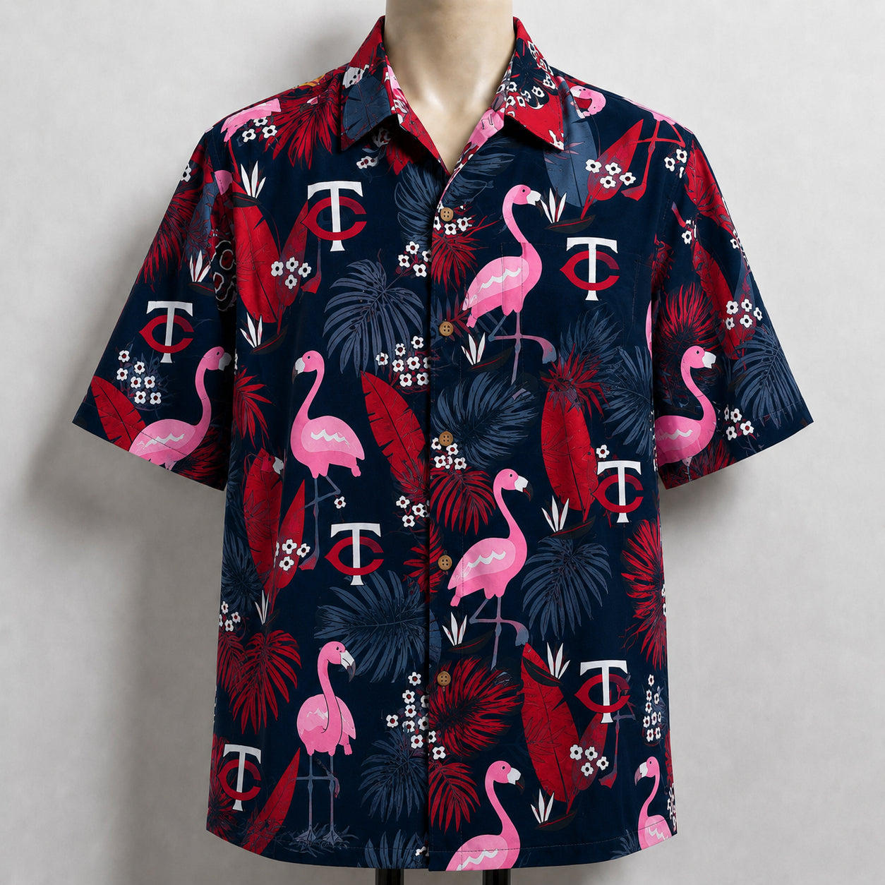 All Baseball Teams Flamingo Hawaiian Shirt | Tropical Baseball Button Up Unisex Hawaiian Shirt For Men and Women