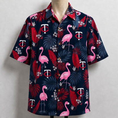 All Baseball Teams Flamingo Hawaiian Shirt | Tropical Baseball Button Up Unisex Hawaiian Shirt For Men and Women