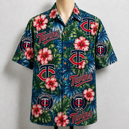 All Baseball Teams Paradise Hibiscus Button-Up Unisex Hawaiian Shirt For Men and Women