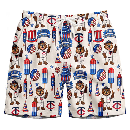 All Baseball Team 4th July 250 Years Anniversary America Premium Unisex Hawaiian Shirt For Men and Women
