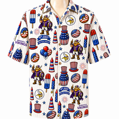 All Football Teams 4th July 250 Years Anniversary America Premium Unisex Hawaiian Shirt For Men and Women