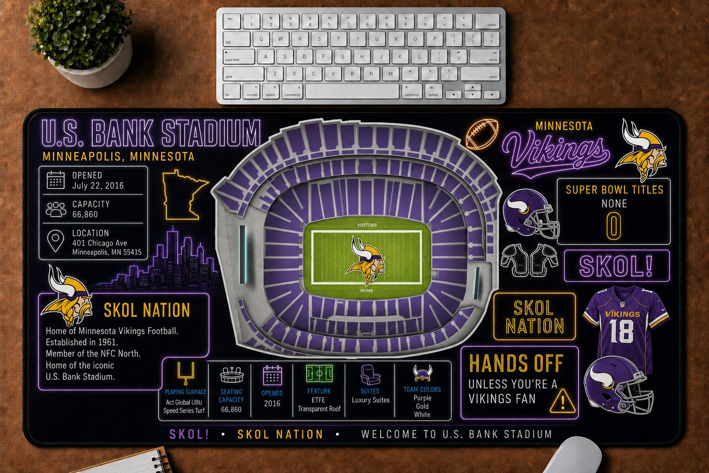All Football Stadium Infographic Desk Mat Mouse Pad Plus Size Trending - 5to9vibe